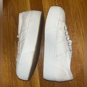 Steve Madden Platform White Sneakers